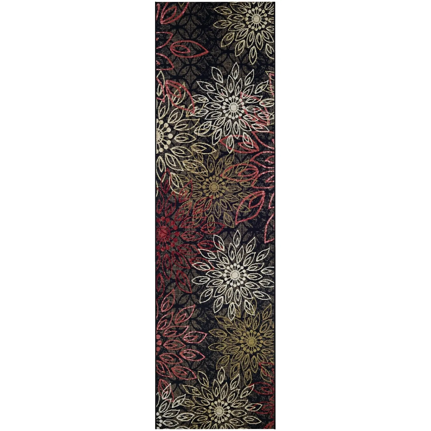 Dream Decor Rugs Gelato Salerno Black Multi Indoor Outdoor Area Rug