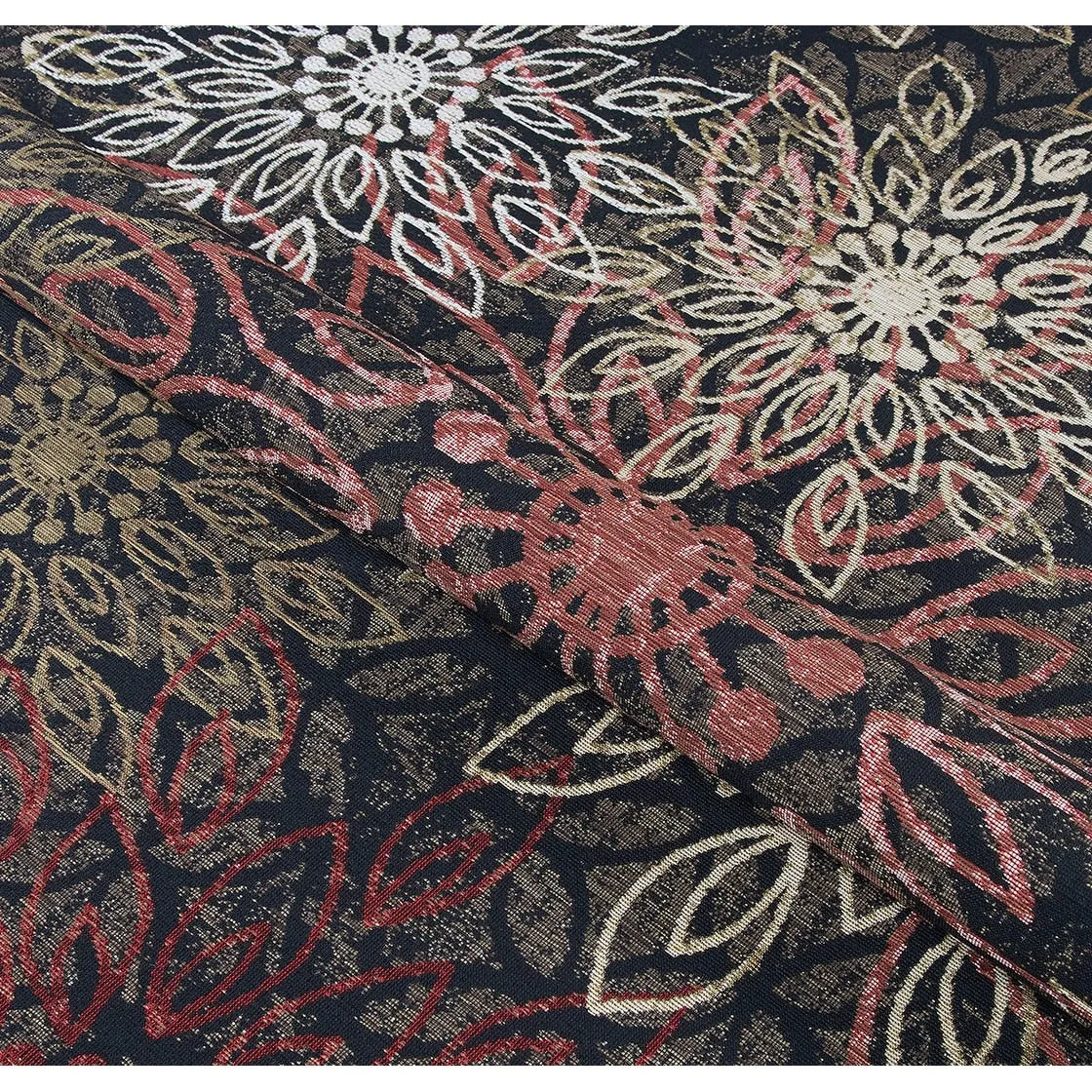 Dream Decor Rugs Gelato Salerno Black Multi Indoor Outdoor Area Rug