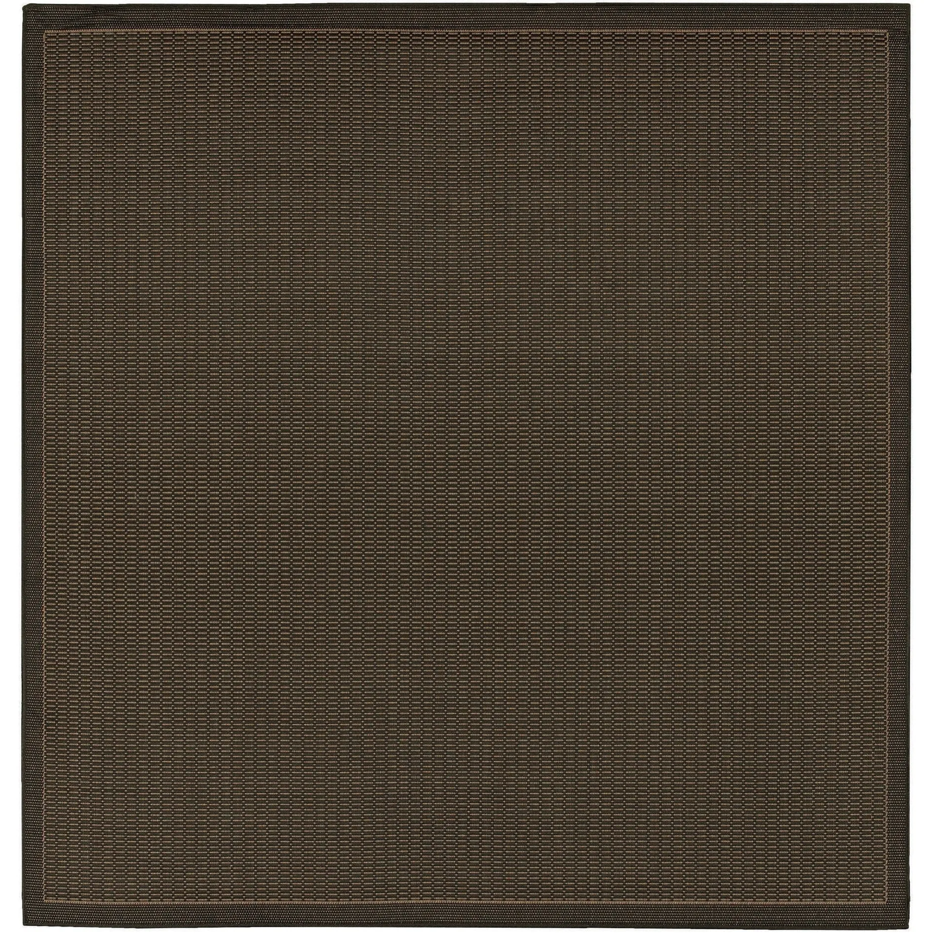 Dream Decor Rugs Pergola Basketweave Black Brown Outdoor Area Rug