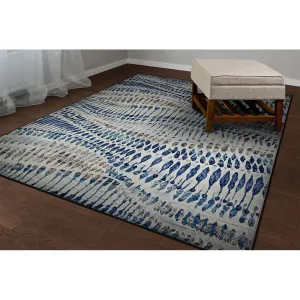 Dream Decor Rugs Provencal Charlot Blue Multicolor Area Rug