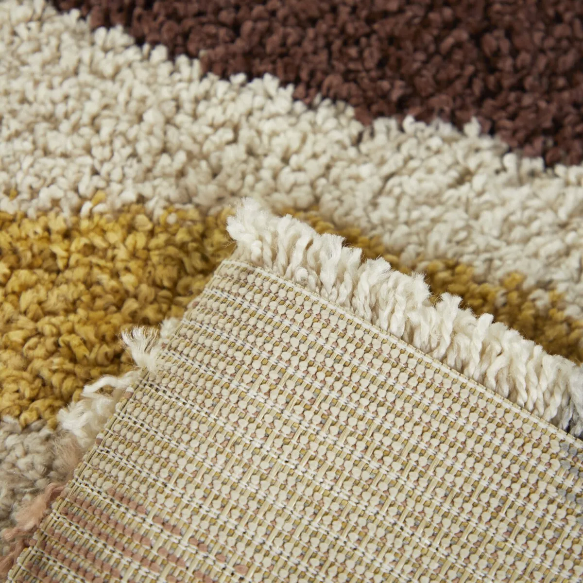 Duret Abstract Lines Contemporary Shag Area Rug