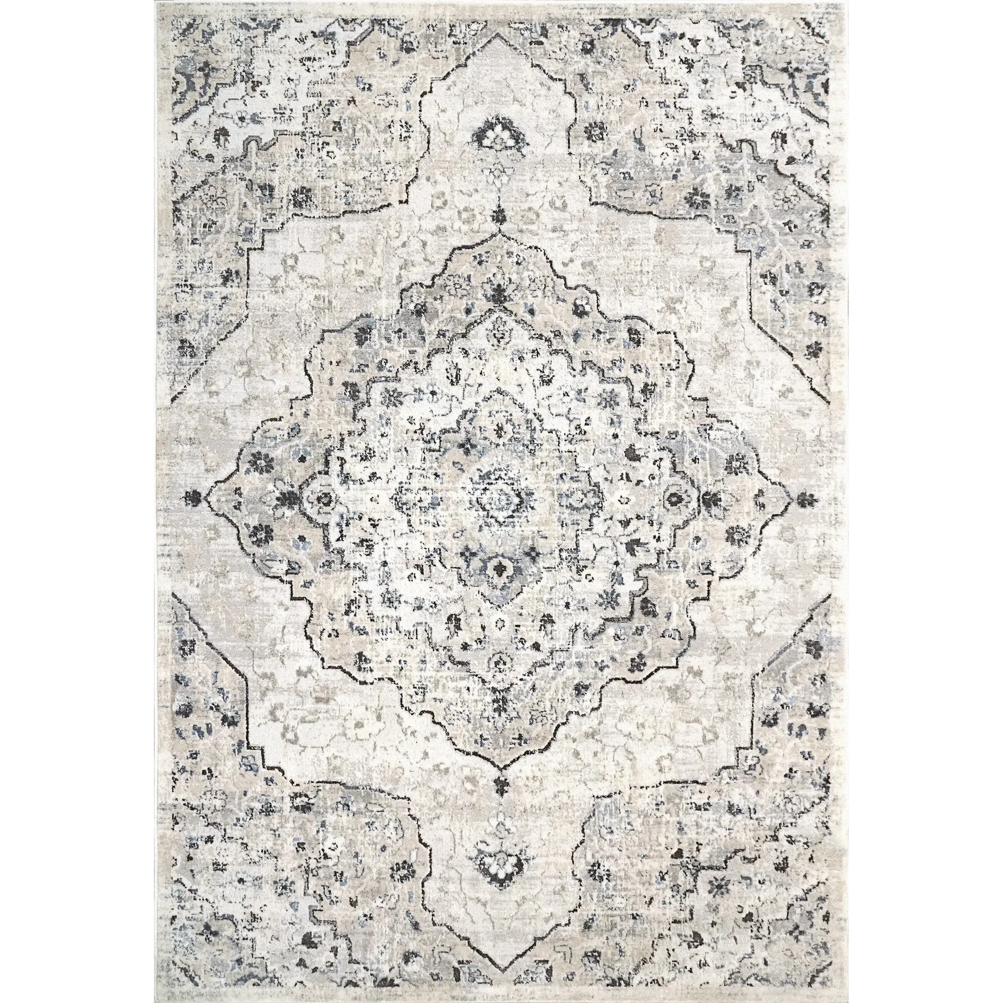 Dynamic Rugs Blue Norma Polyester & Polypropylene Area Rug