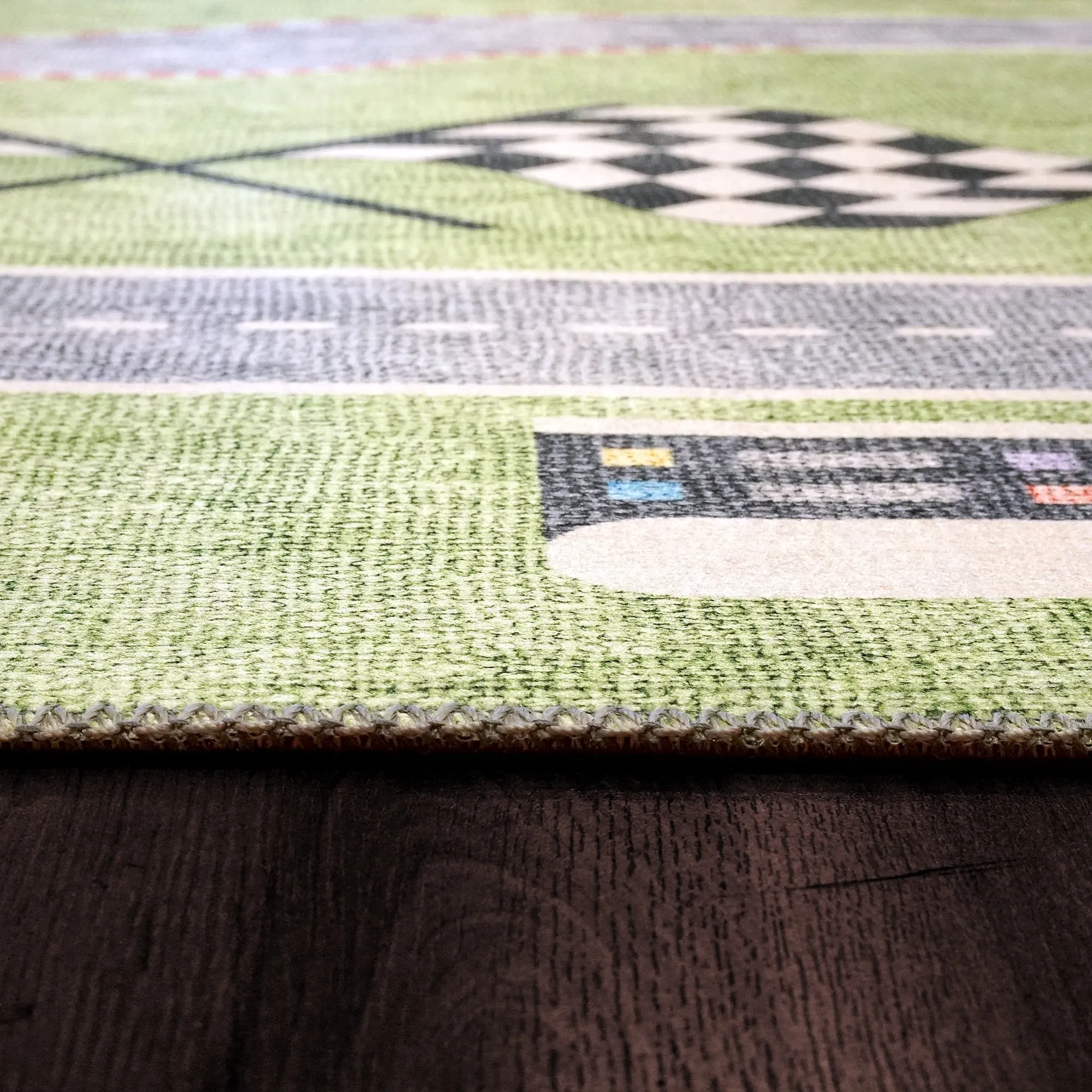 Dynamic Rugs Kidz Ivory/Multi Polyester Children's Area Rug