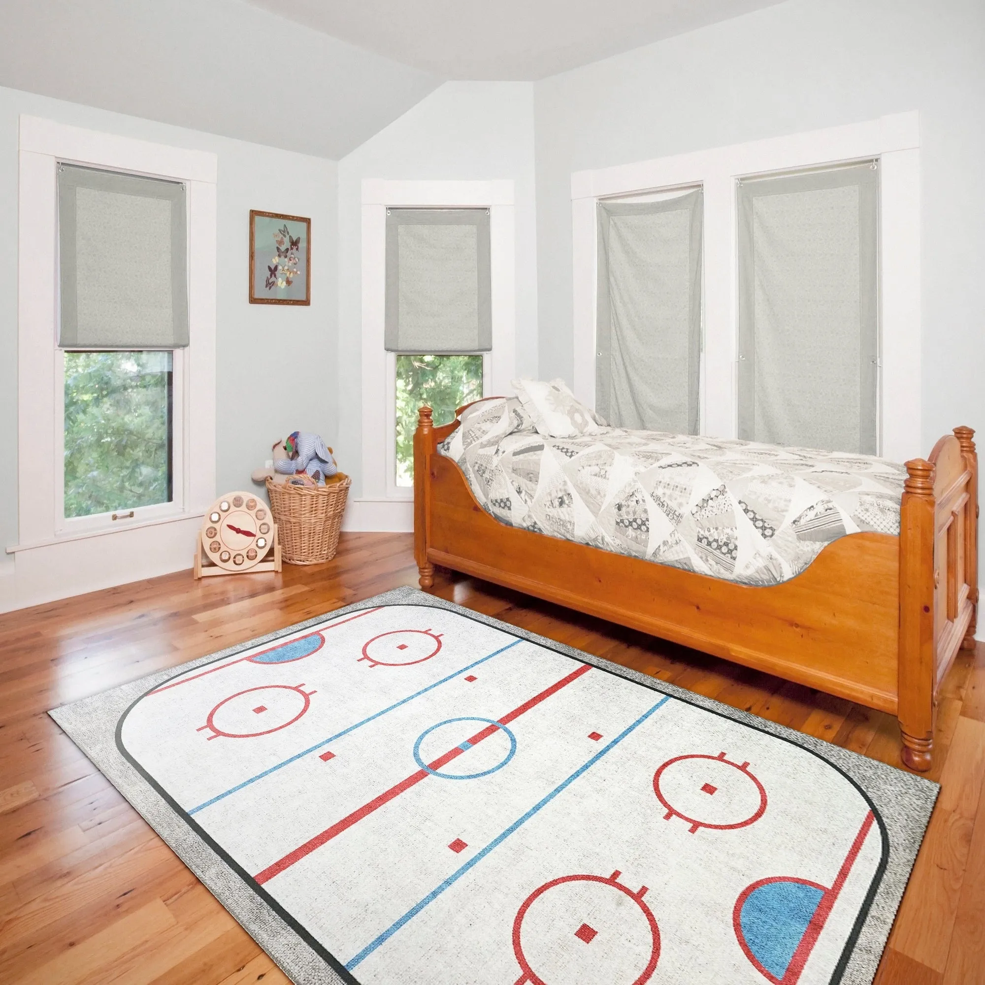 Dynamic Rugs Kidz Ivory/Multi Polyester Children's Area Rug