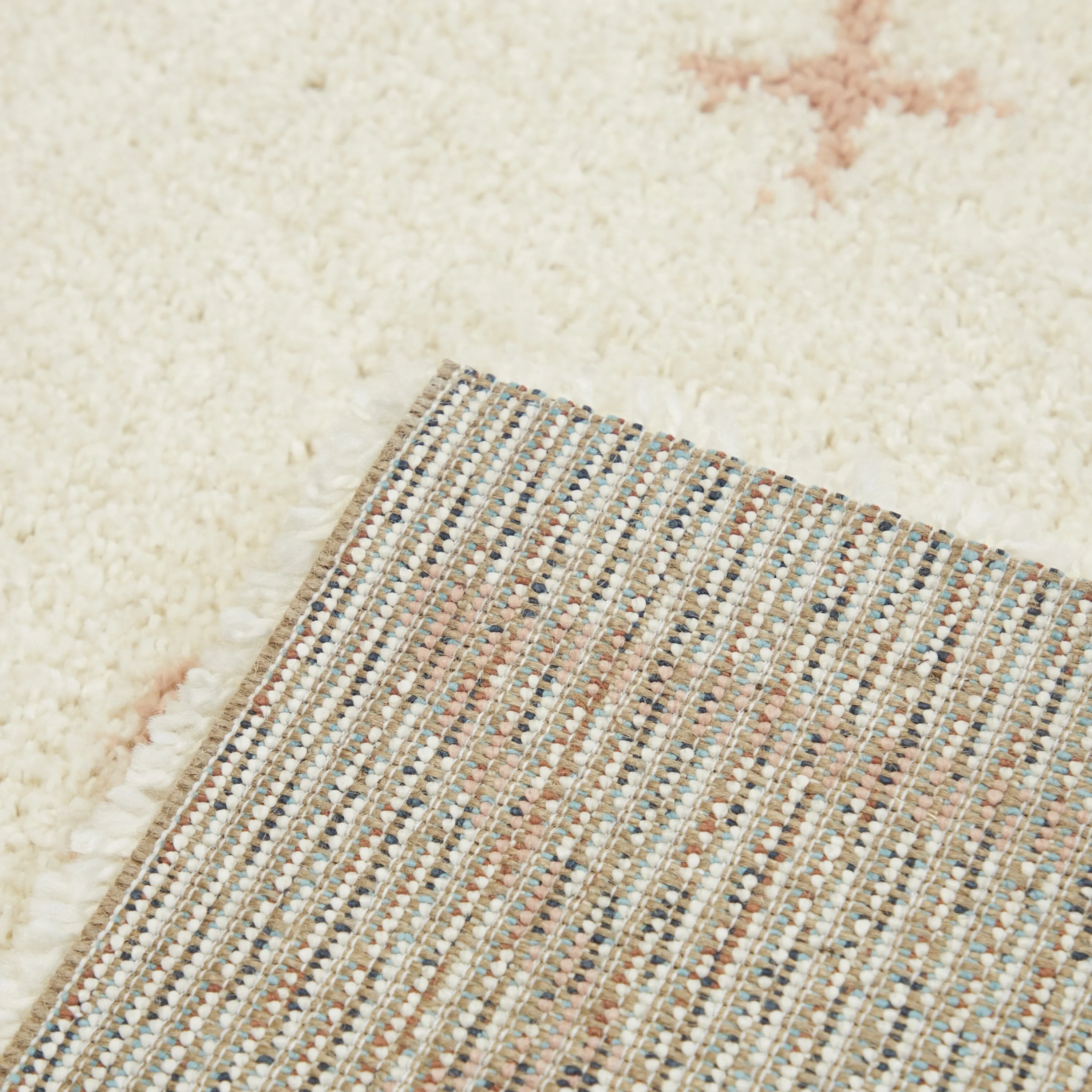 Eila Geometric Southwestern Shag Area Rug