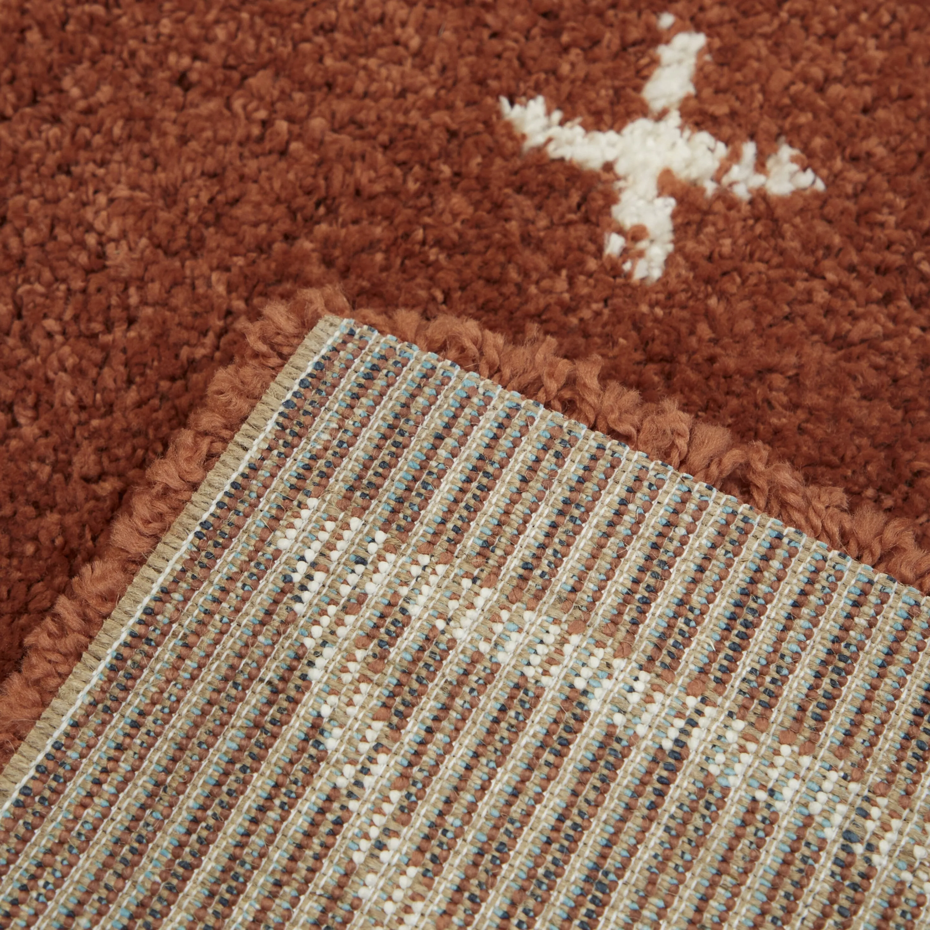 Eila Geometric Southwestern Shag Area Rug