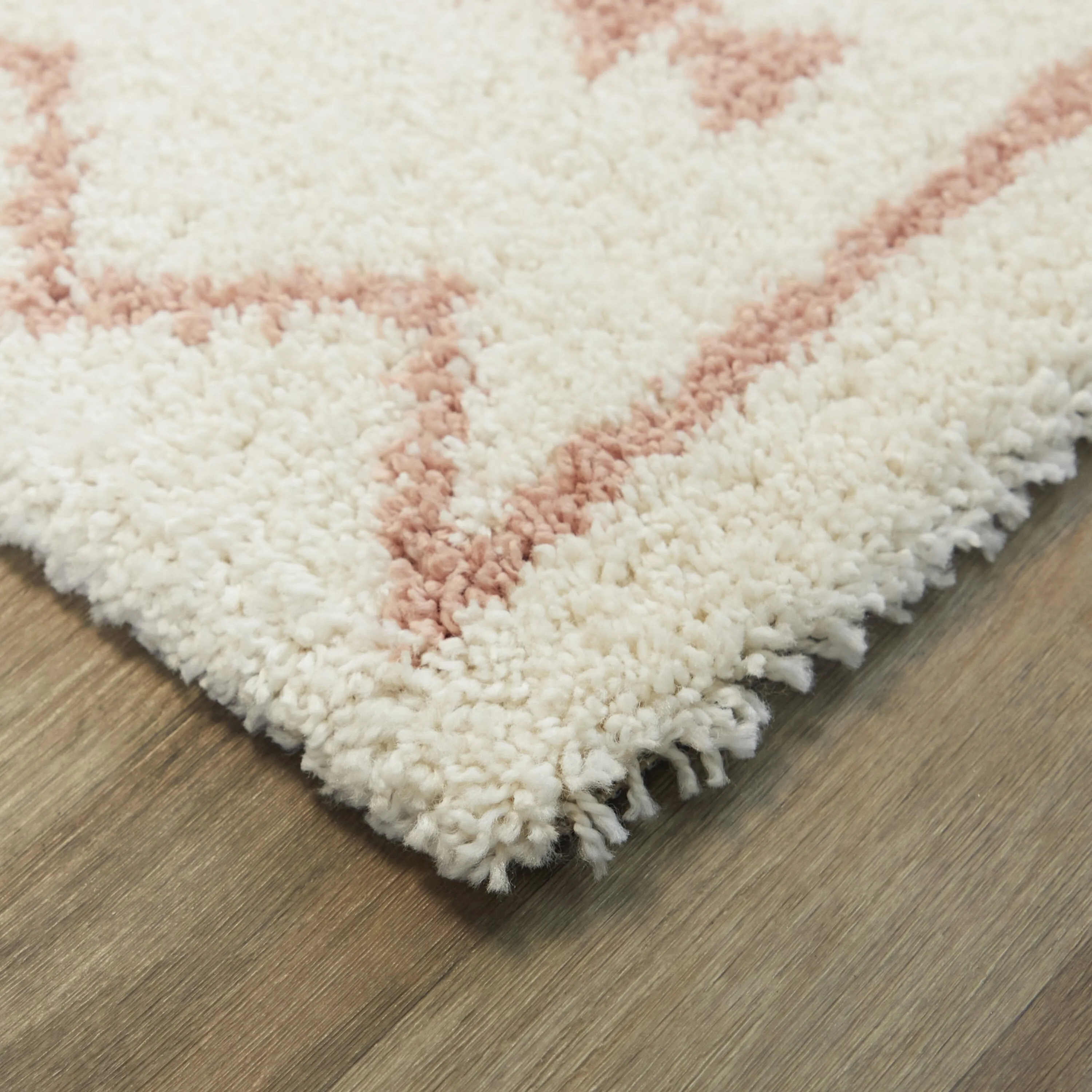 Eila Geometric Southwestern Shag Area Rug