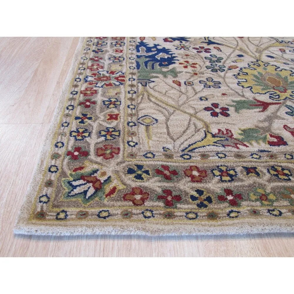 EORC Area Rug for Bedroom and Home Dcor - Handmade Wool Rug Provides