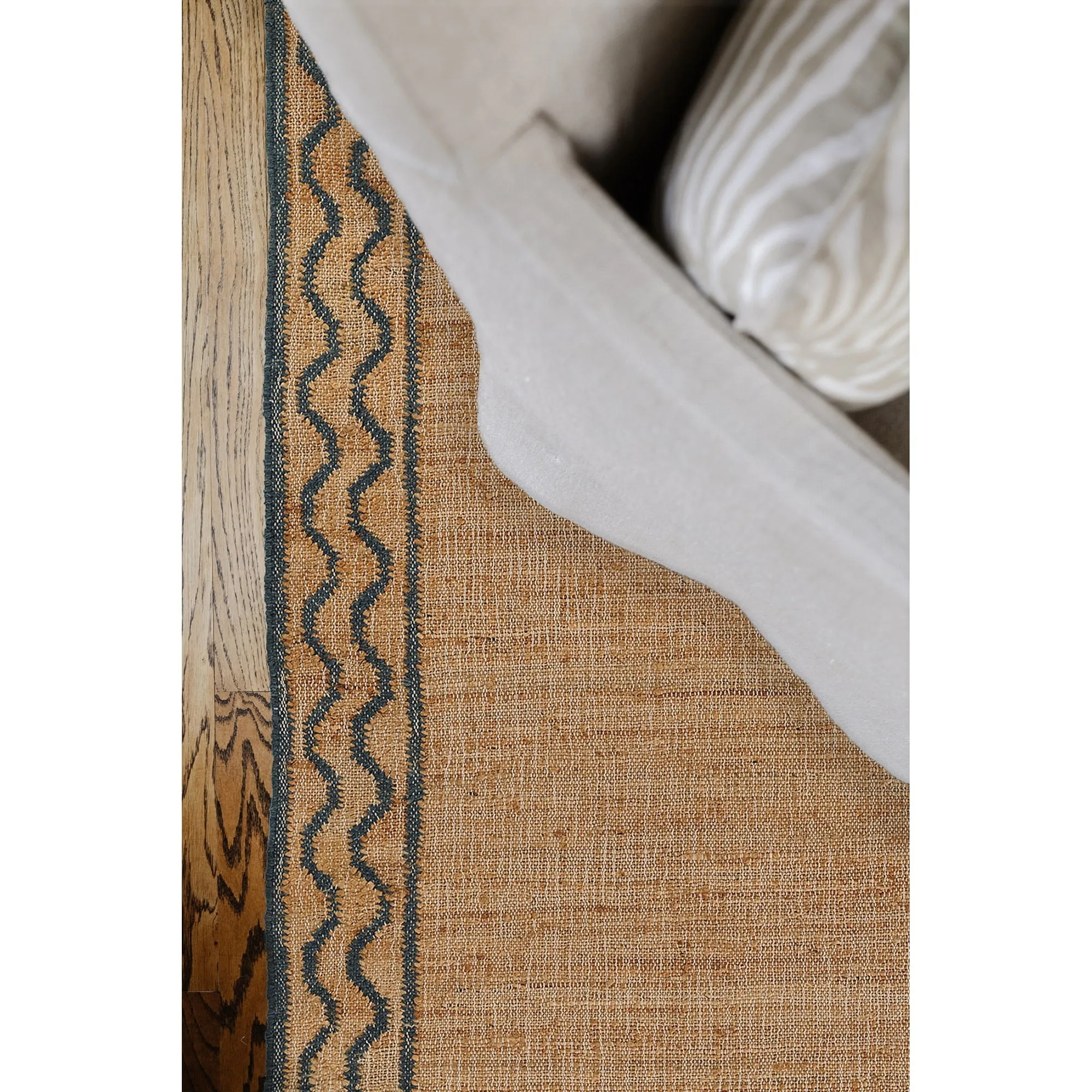 Erin Gates by Momeni Orchard Ripple Brown Hand Woven Wool and Jute Rug