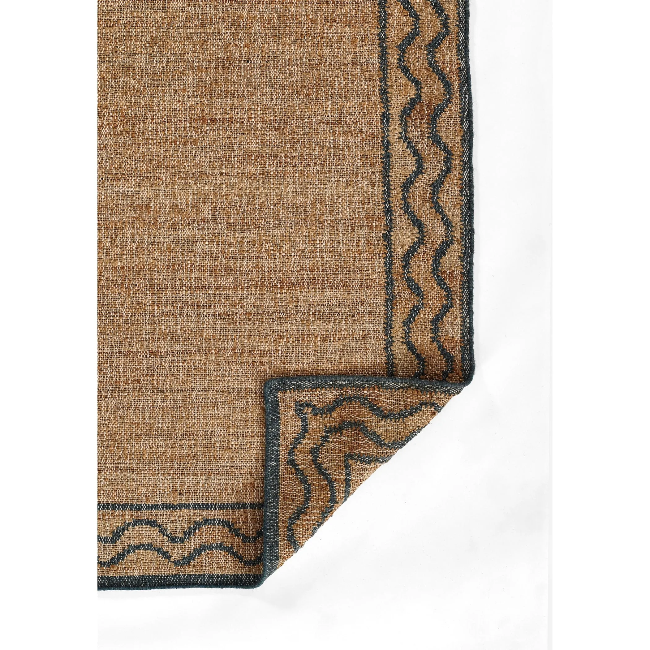 Erin Gates by Momeni Orchard Ripple Brown Hand Woven Wool and Jute Rug