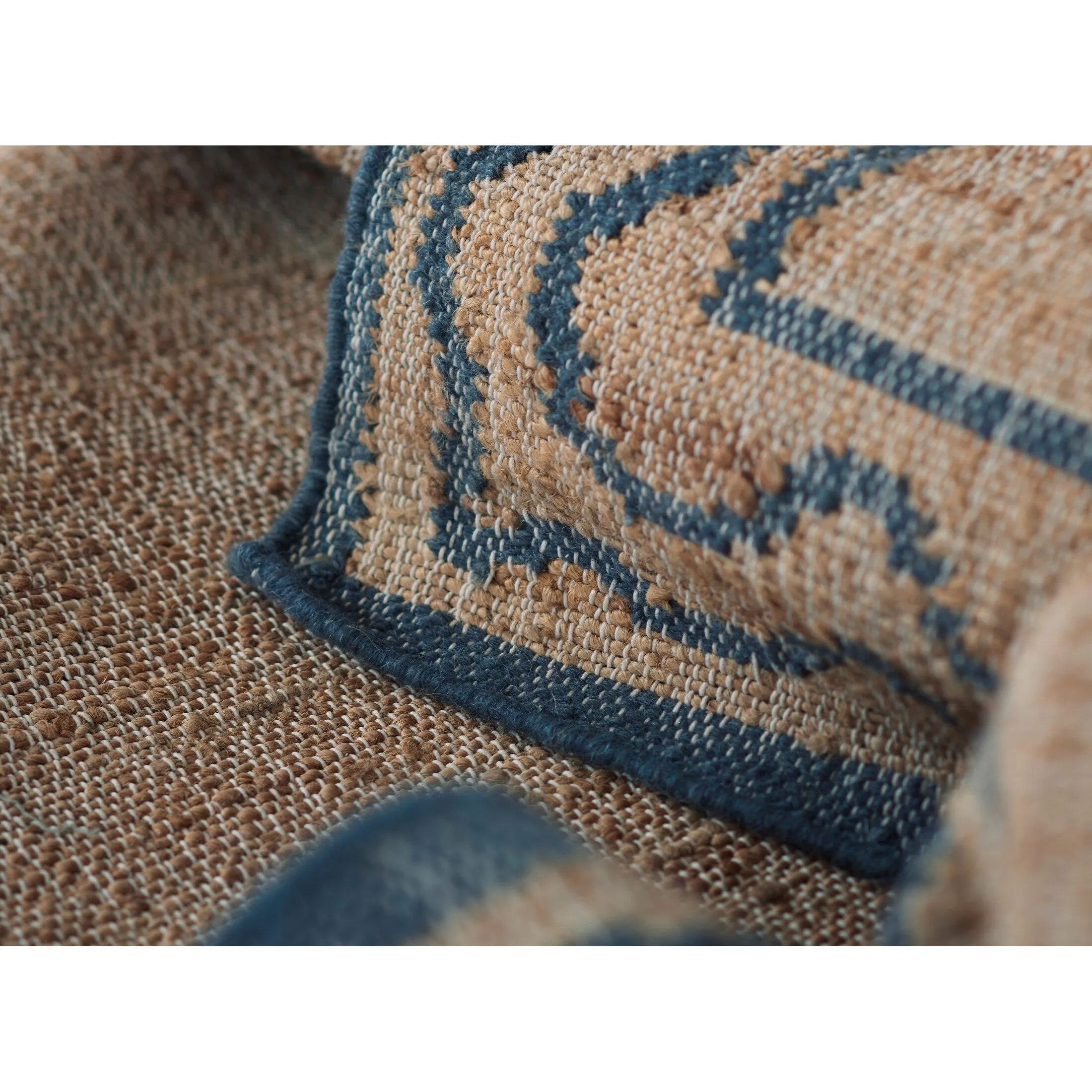 Erin Gates by Momeni Orchard Ripple Brown Hand Woven Wool and Jute Rug