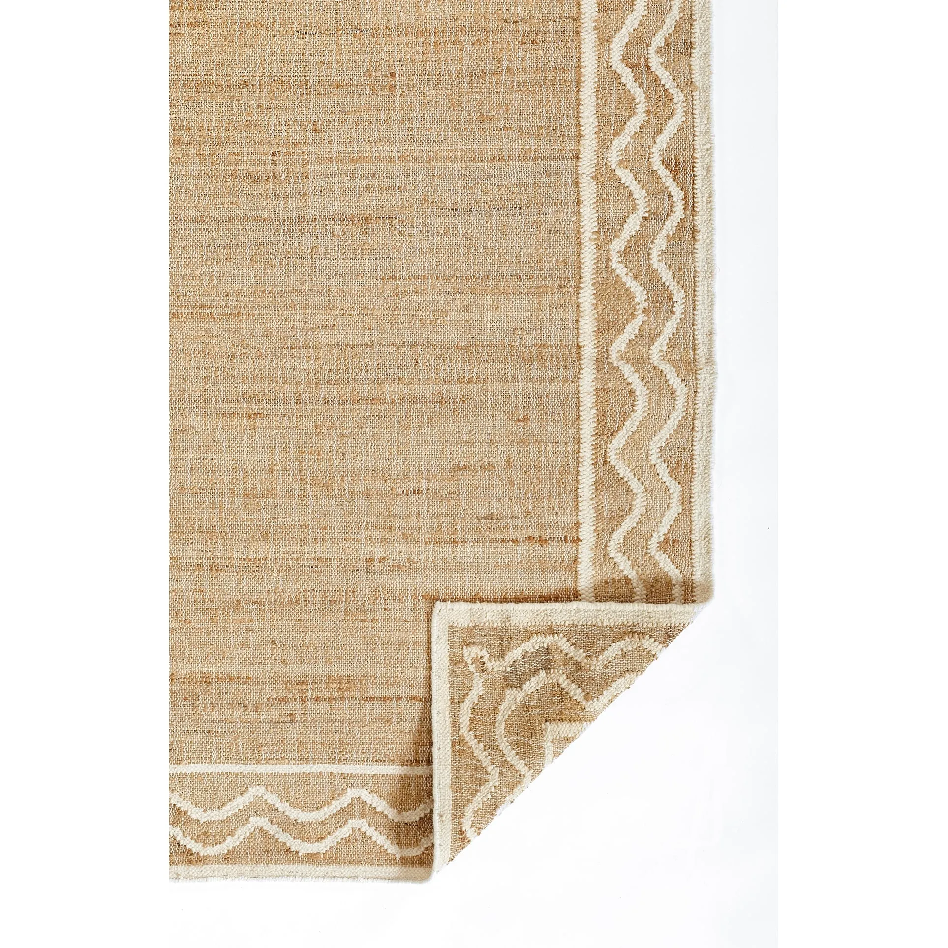 Erin Gates by Momeni Orchard Ripple Brown Hand Woven Wool and Jute Rug