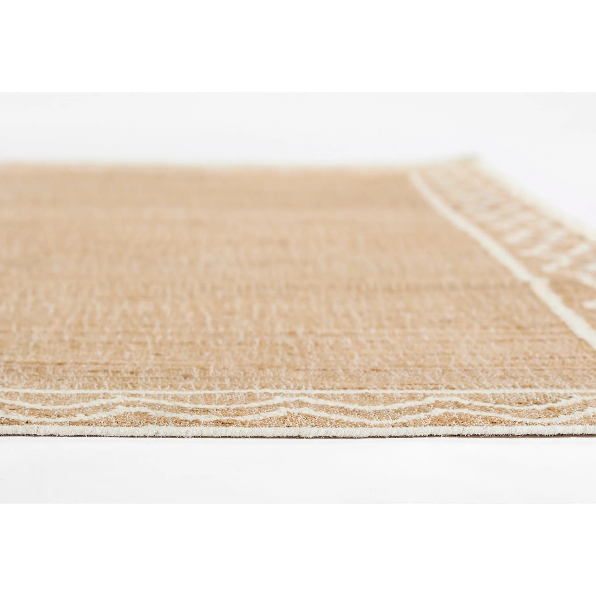 Erin Gates by Momeni Orchard Ripple Brown Hand Woven Wool and Jute Rug