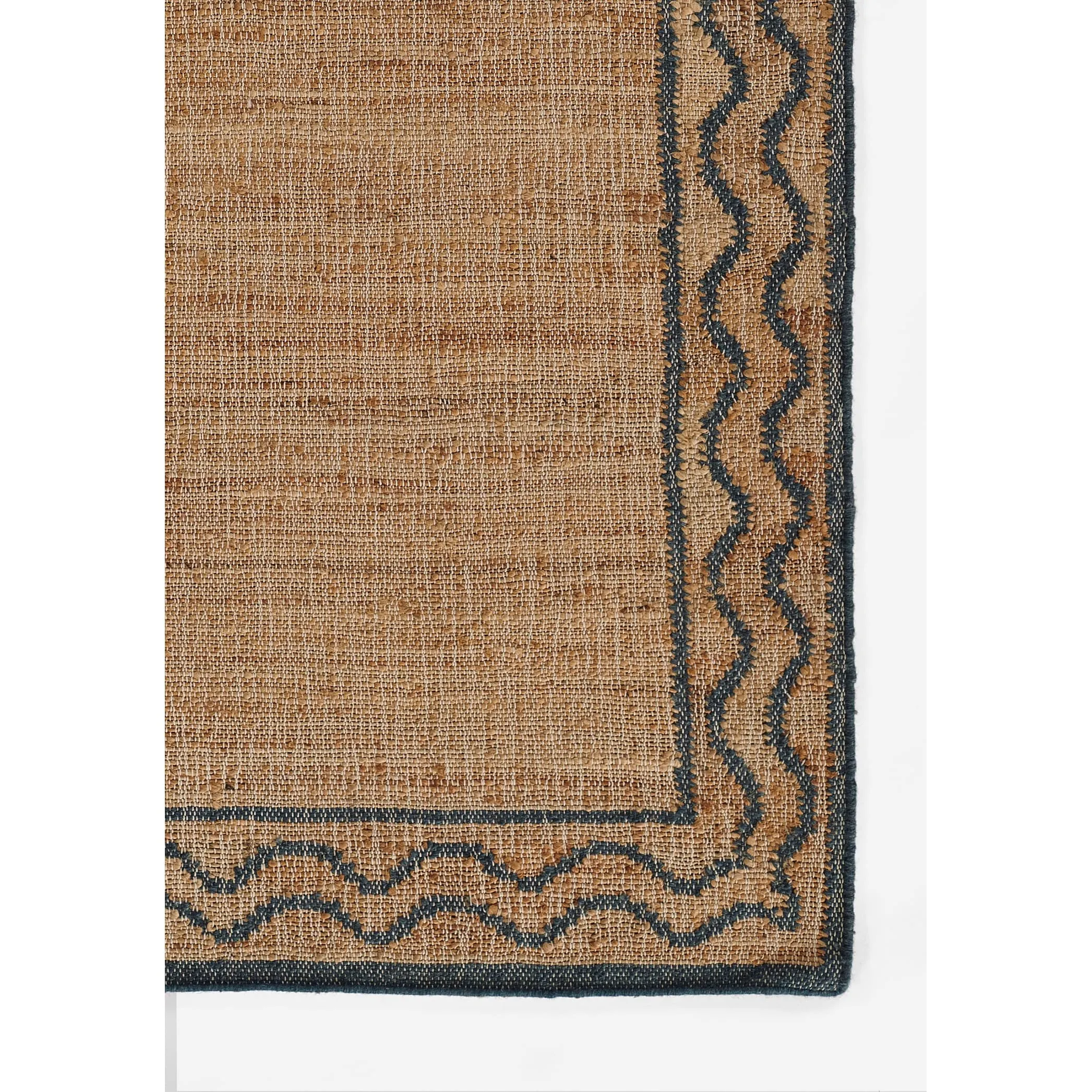 Erin Gates by Momeni Orchard Ripple Brown Hand Woven Wool and Jute Rug