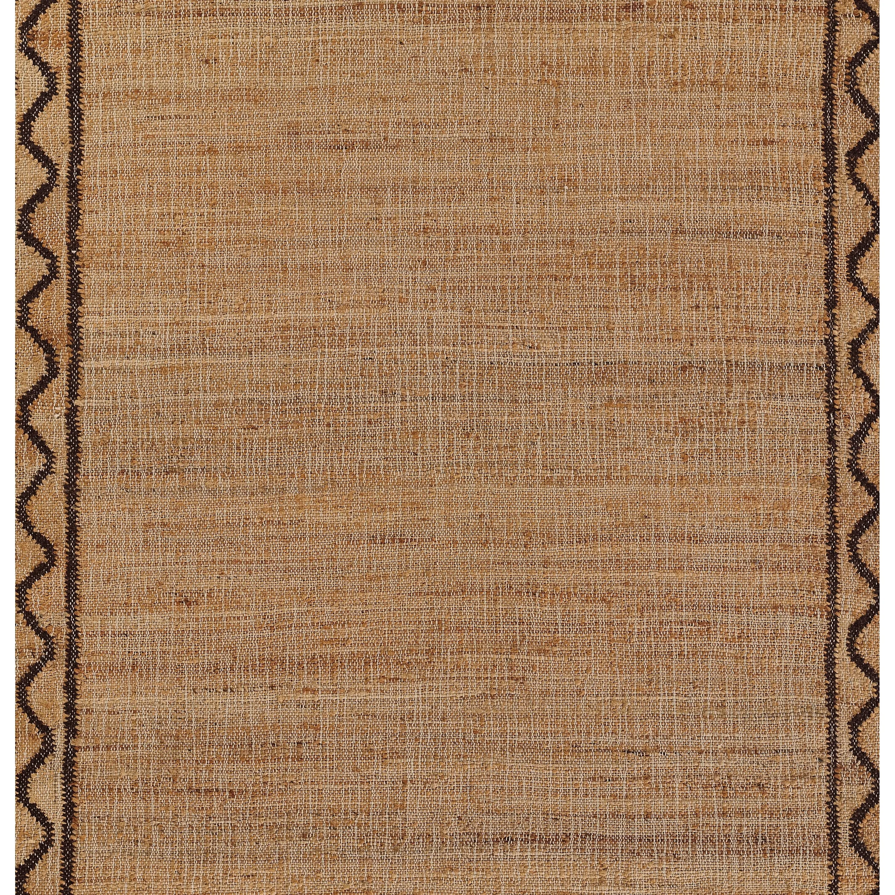 Erin Gates by Momeni Orchard Ripple Brown Hand Woven Wool and Jute Rug