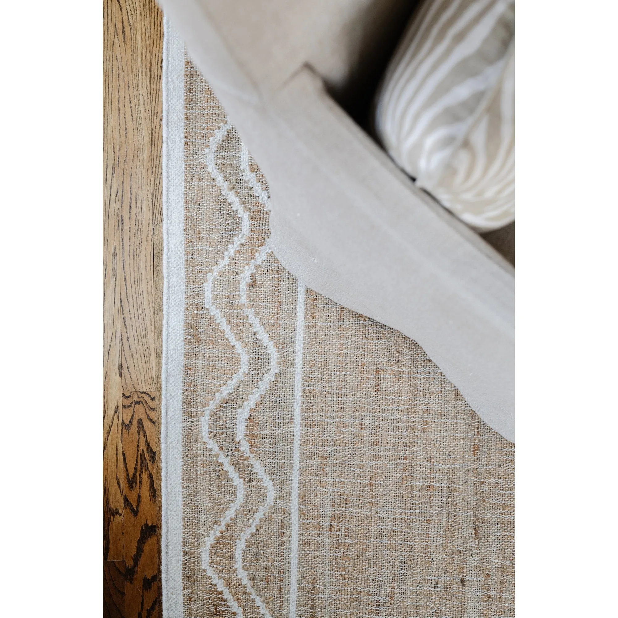 Erin Gates by Momeni Orchard Ripple Brown Hand Woven Wool and Jute Rug