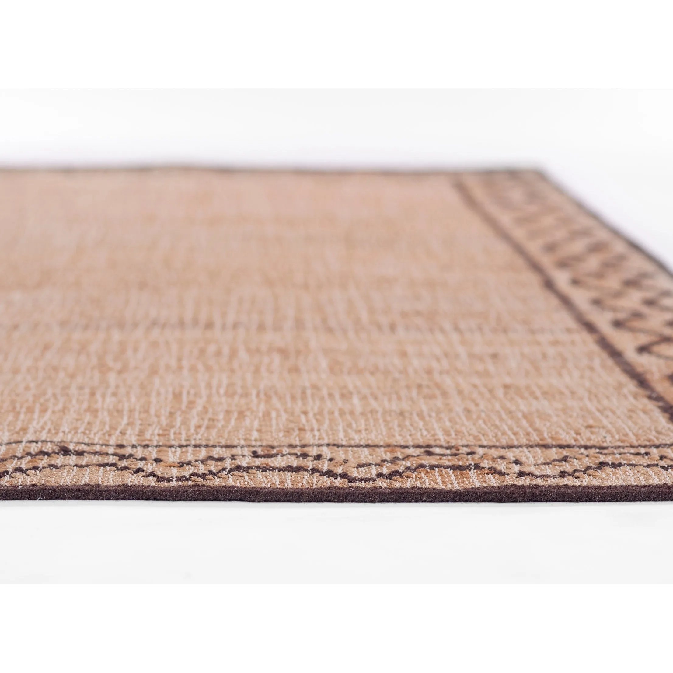 Erin Gates by Momeni Orchard Ripple Brown Hand Woven Wool and Jute Rug