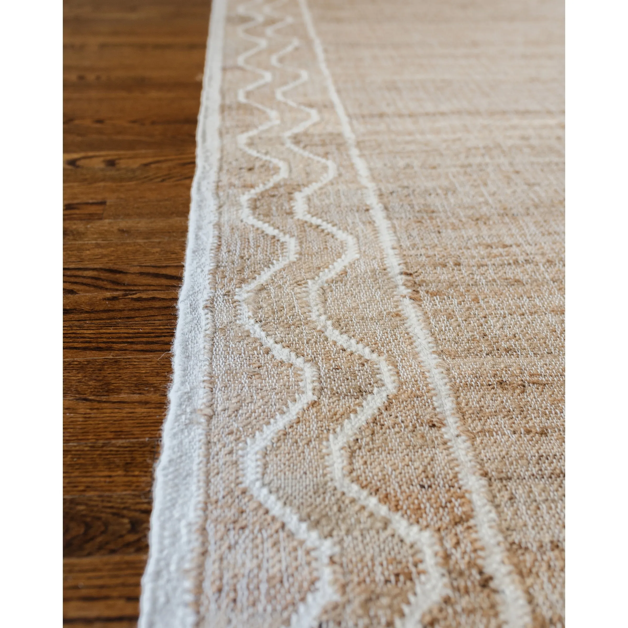 Erin Gates by Momeni Orchard Ripple Brown Hand Woven Wool and Jute Rug