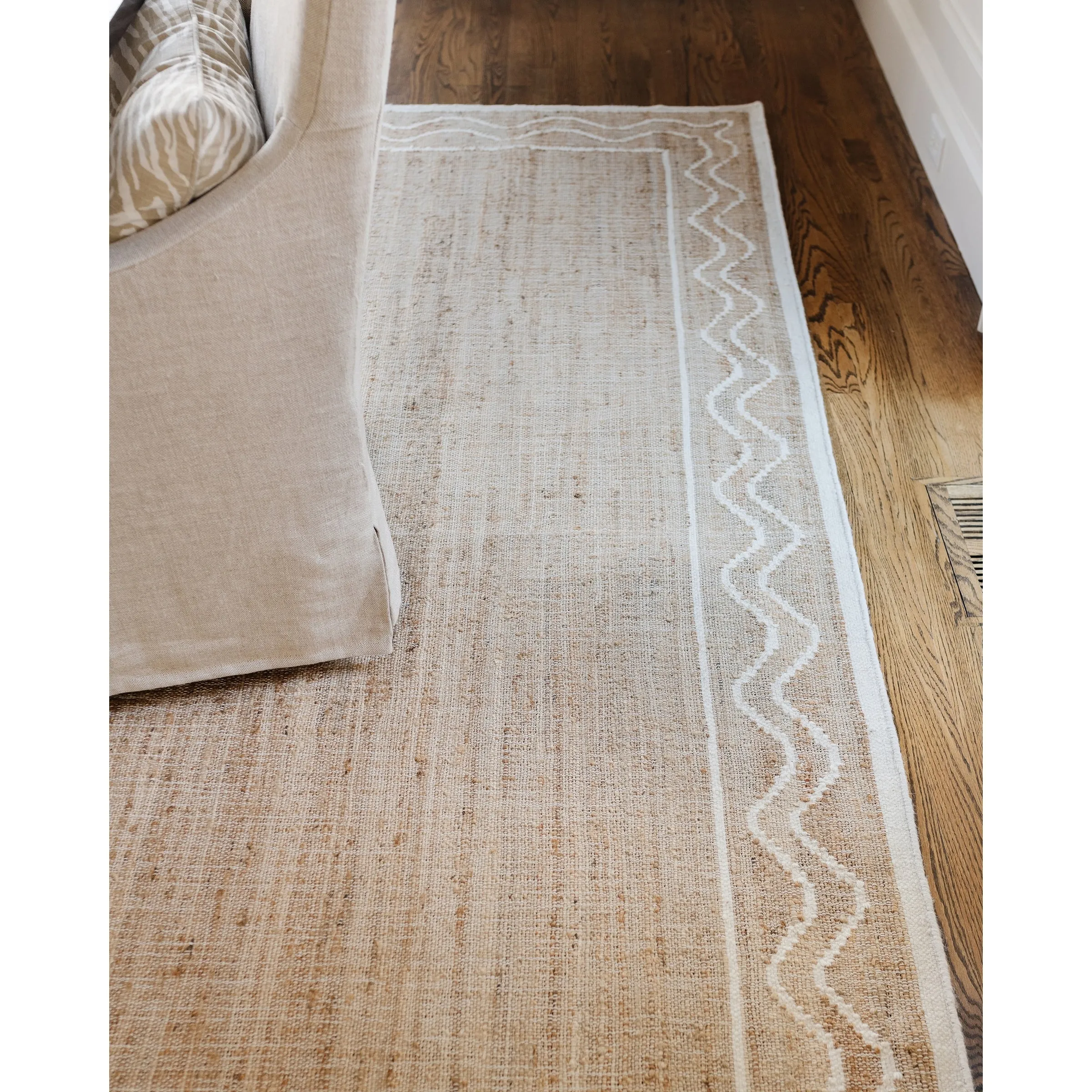 Erin Gates by Momeni Orchard Ripple Brown Hand Woven Wool and Jute Rug