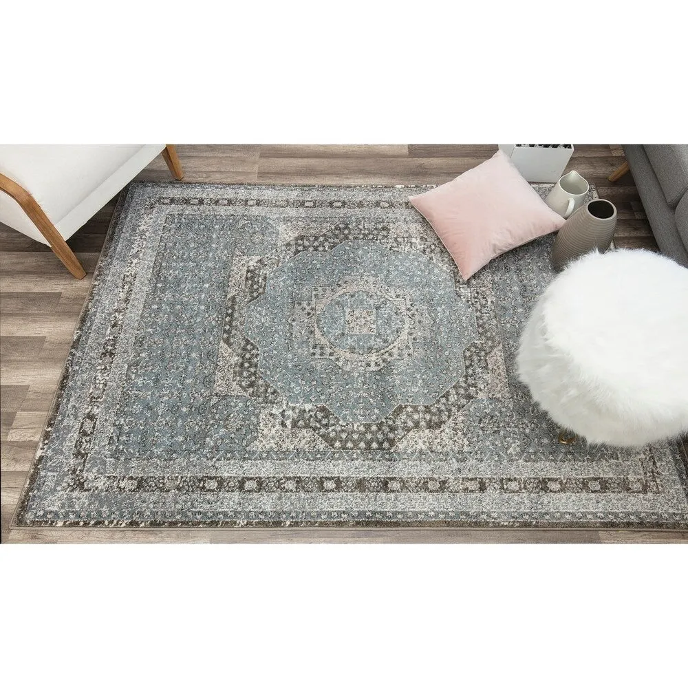 Eternal Grey Vintage Transitional Rug
