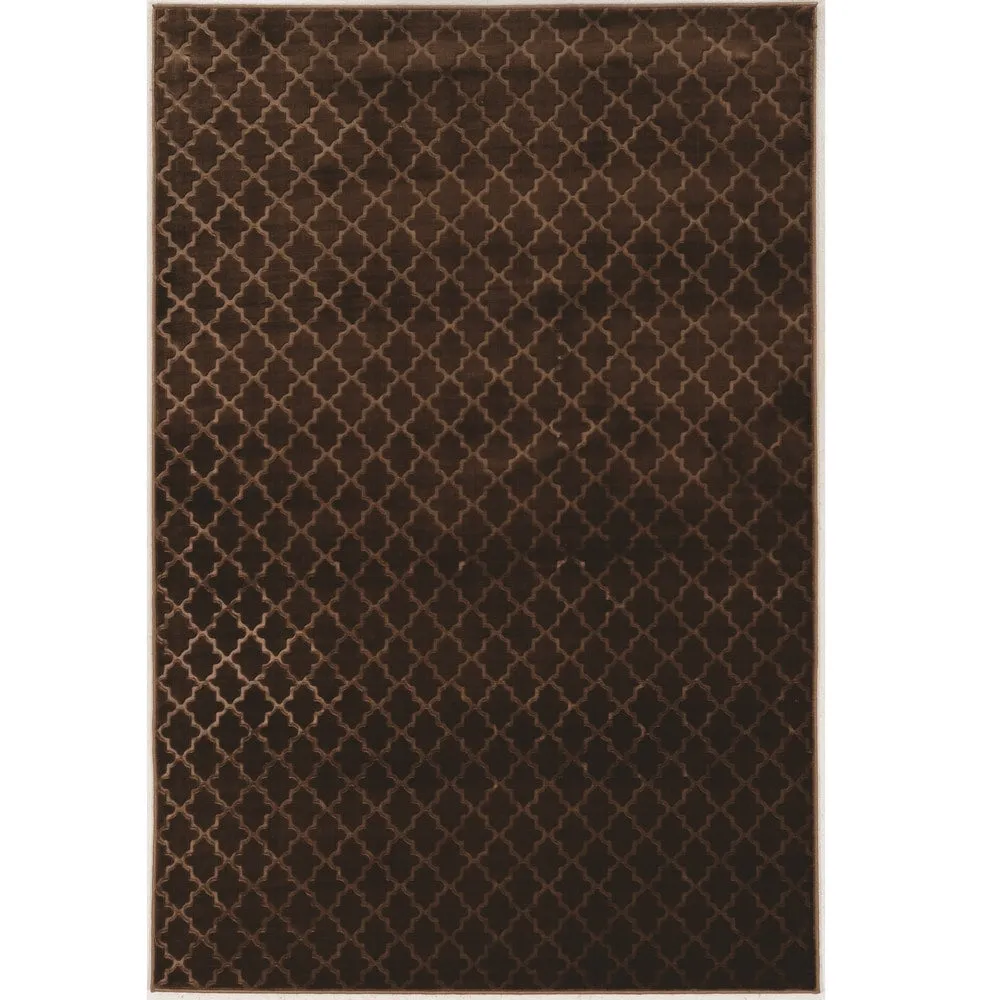 Evolution Collection Trellis Brown Rug