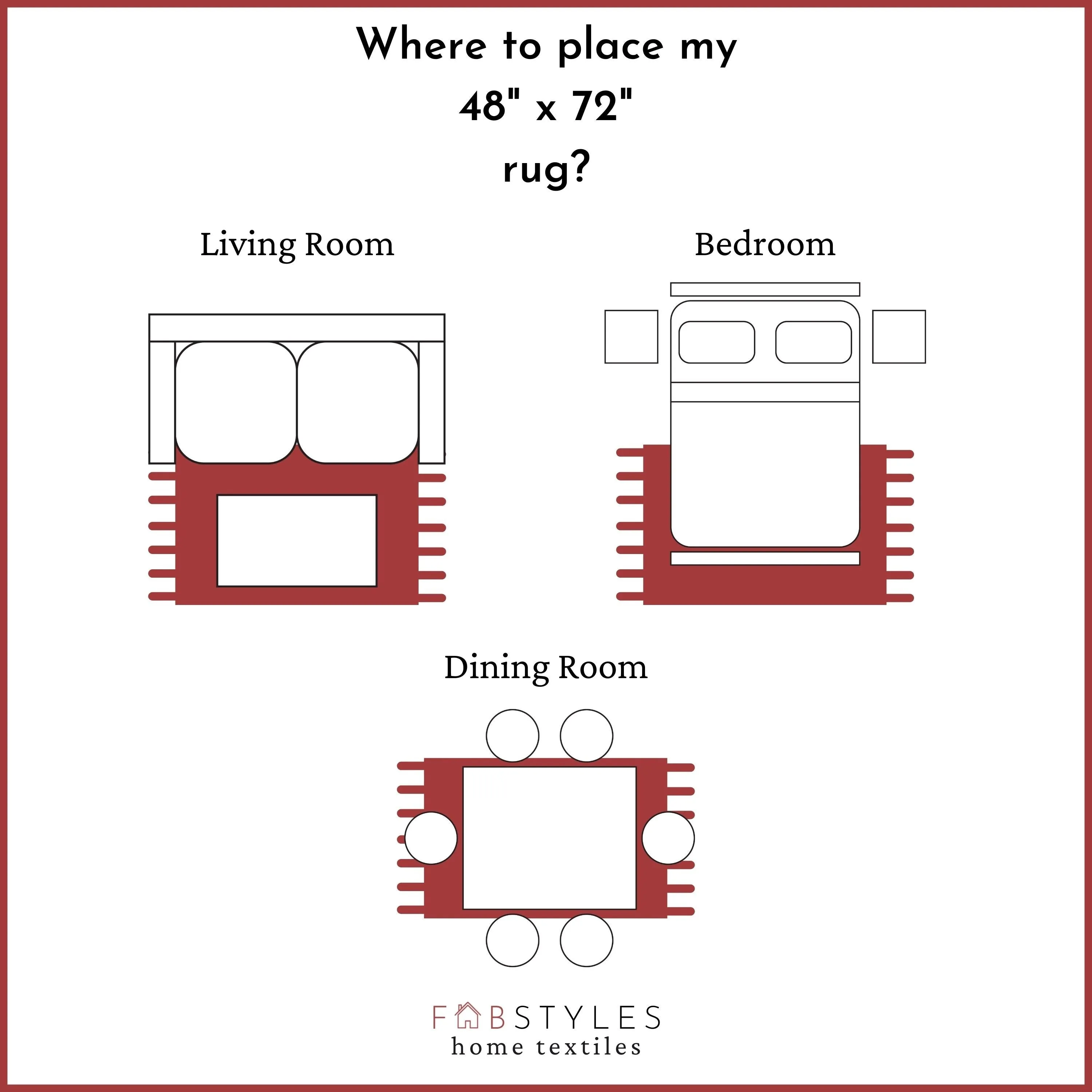 Fabstyles Herringbone Flatweave Cotton Area Rag Rug for Living Room