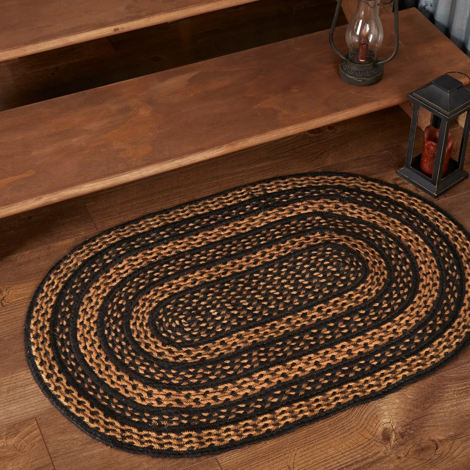 Farmhouse Jute Rug Oval w/ Pad 24x36 - 2' x 3' Oval