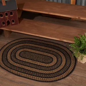 Farmhouse Jute Rug Oval w/ Pad 24x36 - 2' x 3' Oval