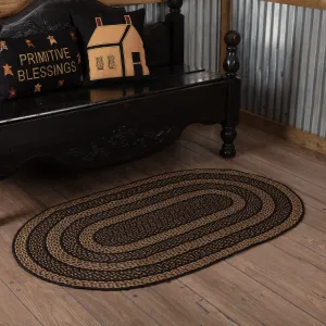 Farmhouse Jute Rug Oval w/ Pad 36x60 - 3' x 5' Oval