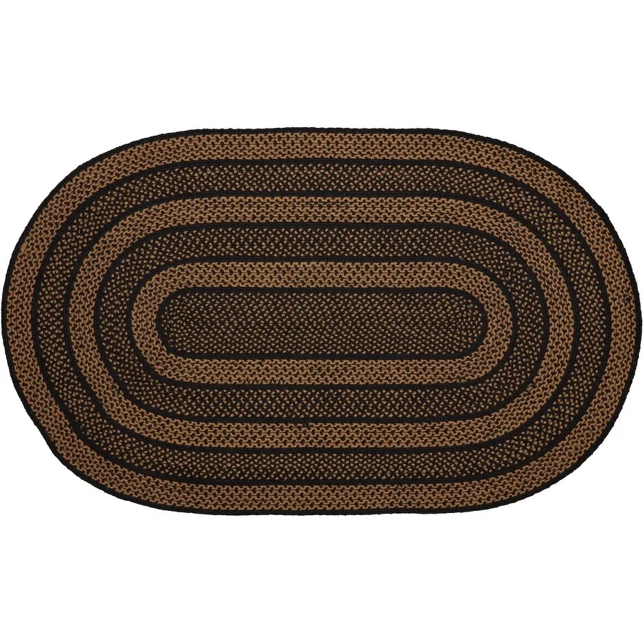 Farmhouse Jute Rug Oval w/ Pad 36x60 - 3' x 5' Oval