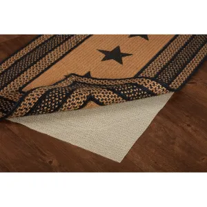 Farmhouse Jute Rug Rect Stencil Stars w/ Pad 27x48 - 27 x 48 Rectangle