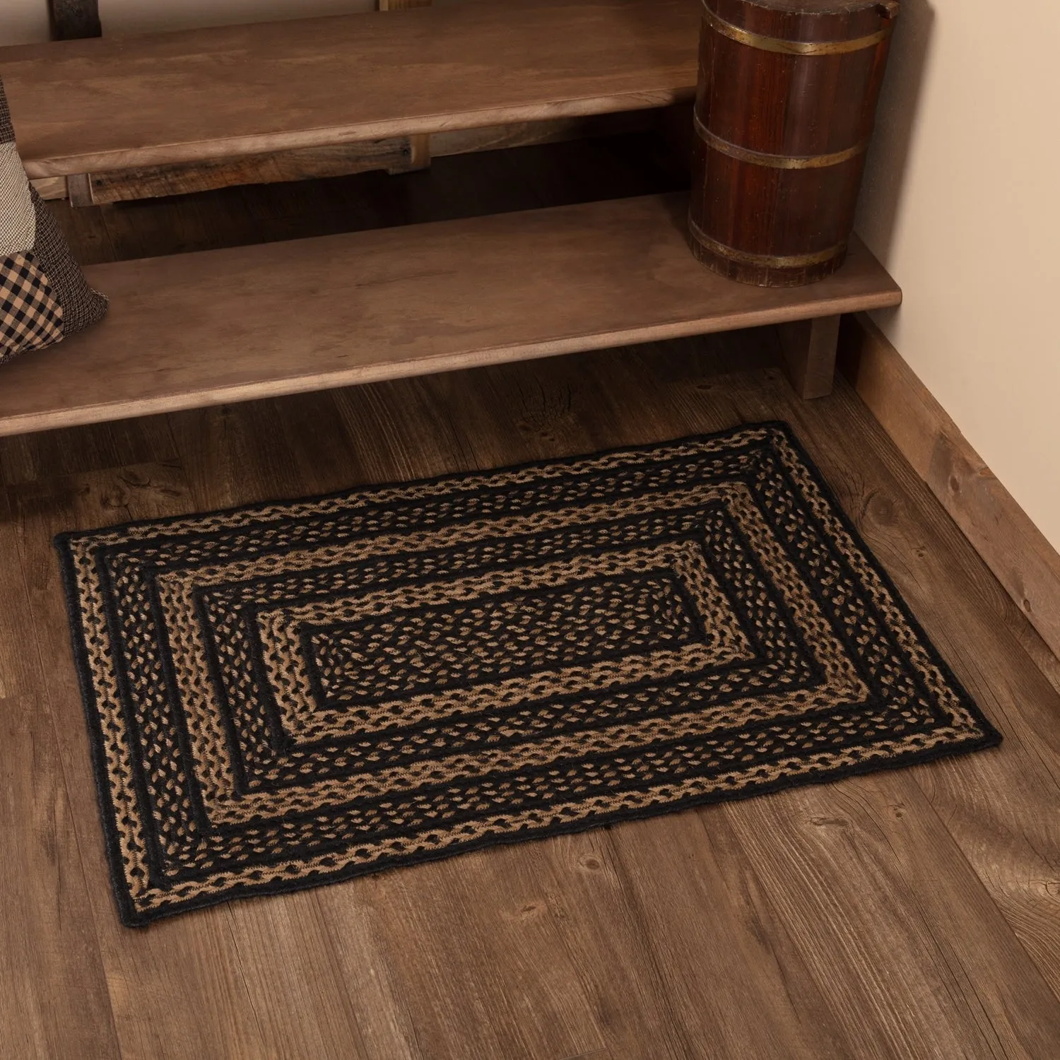 Farmhouse Jute Rug Rect w/ Pad 24x36 - 2' x 3' Rectangle
