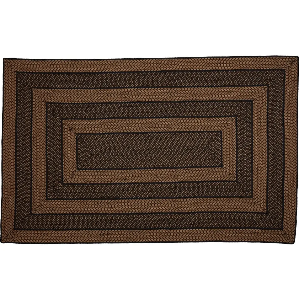 Farmhouse Jute Rug Rect w/ Pad 60x96 - 5' x 8' Rectangle