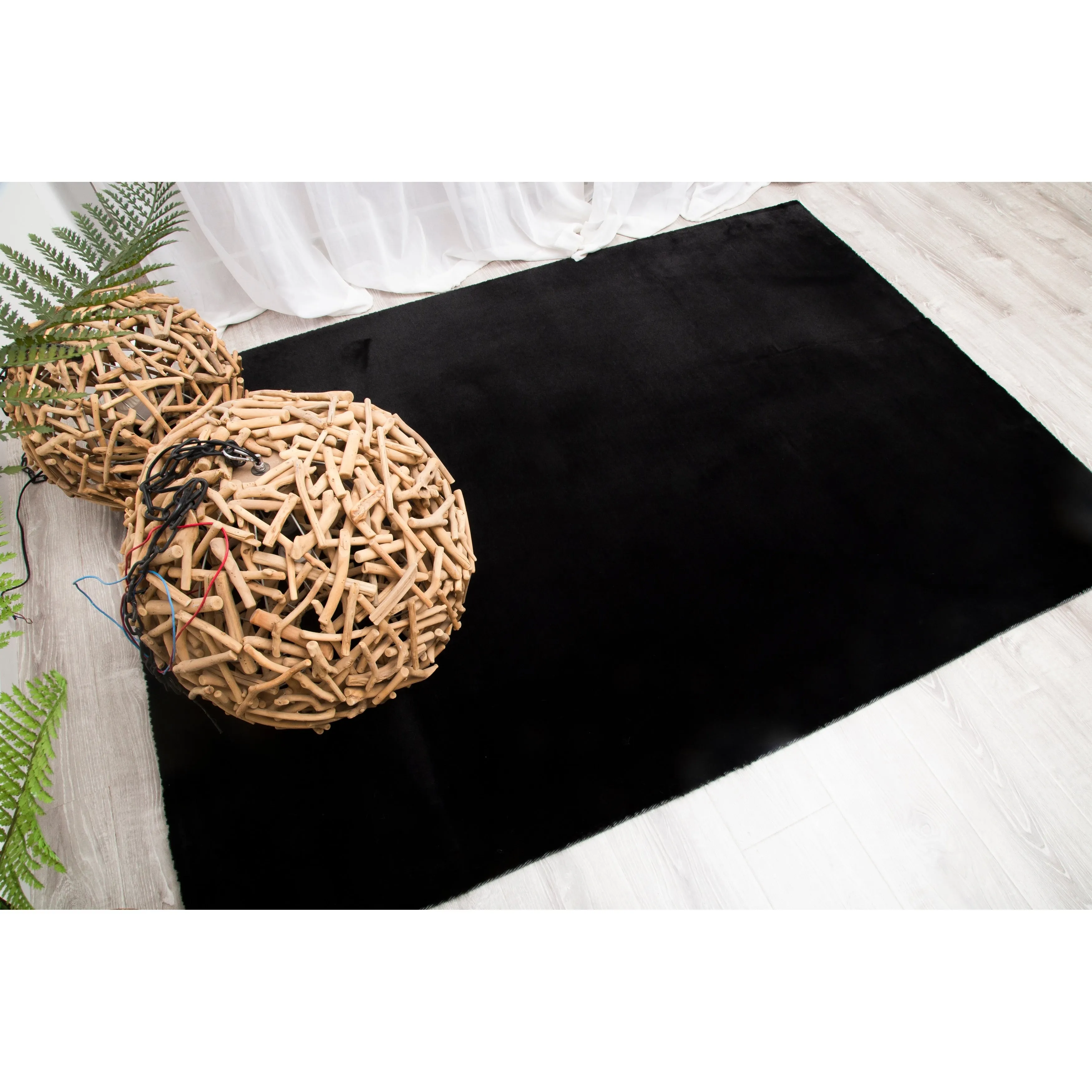 Faux-Rabbit Collection Beautiful Faux-Fur Rug