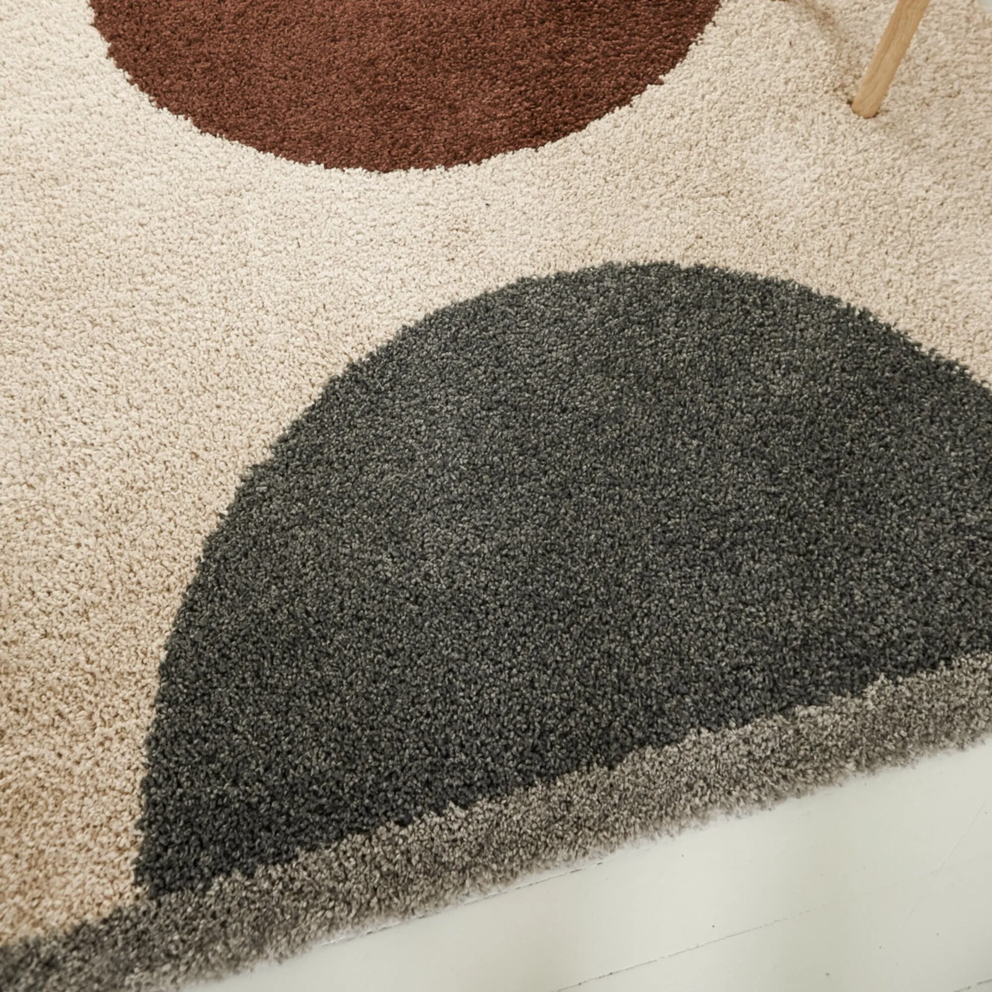 Fortier Modern Geometric Shag Area Rug
