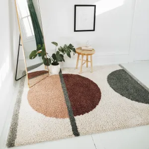 Fortier Modern Geometric Shag Area Rug