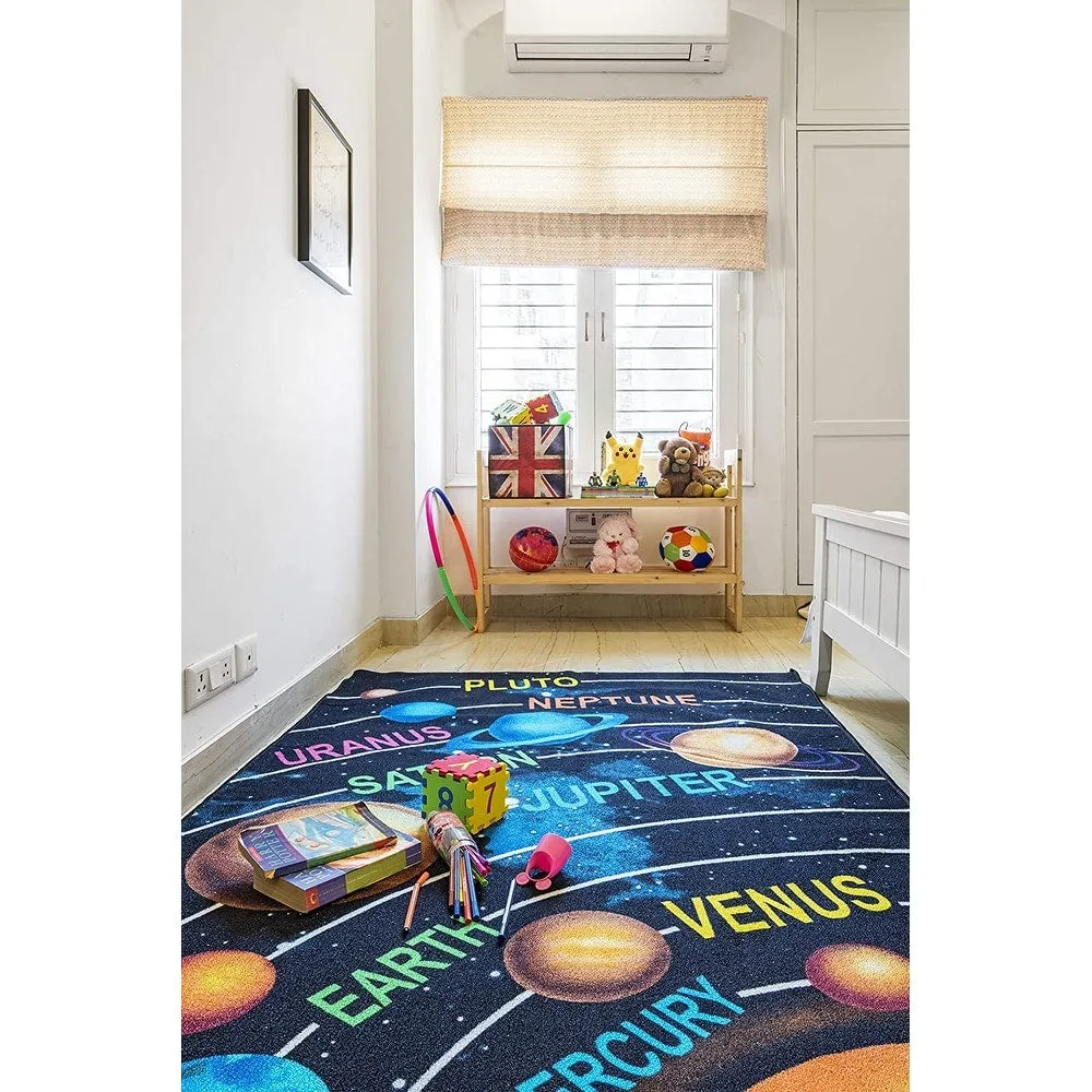 Furnish My Place 761 Solar System HD for Playroom. Bedroom Area Rug