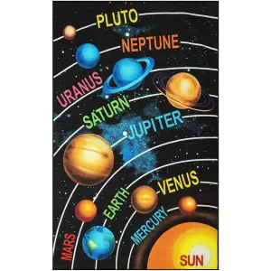 Furnish My Place 761 Solar System HD for Playroom. Bedroom Area Rug