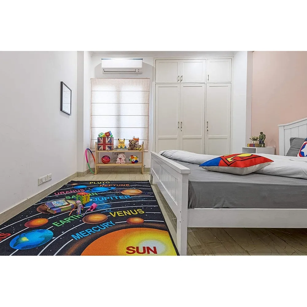 Furnish My Place 761 Solar System HD for Playroom. Bedroom Area Rug