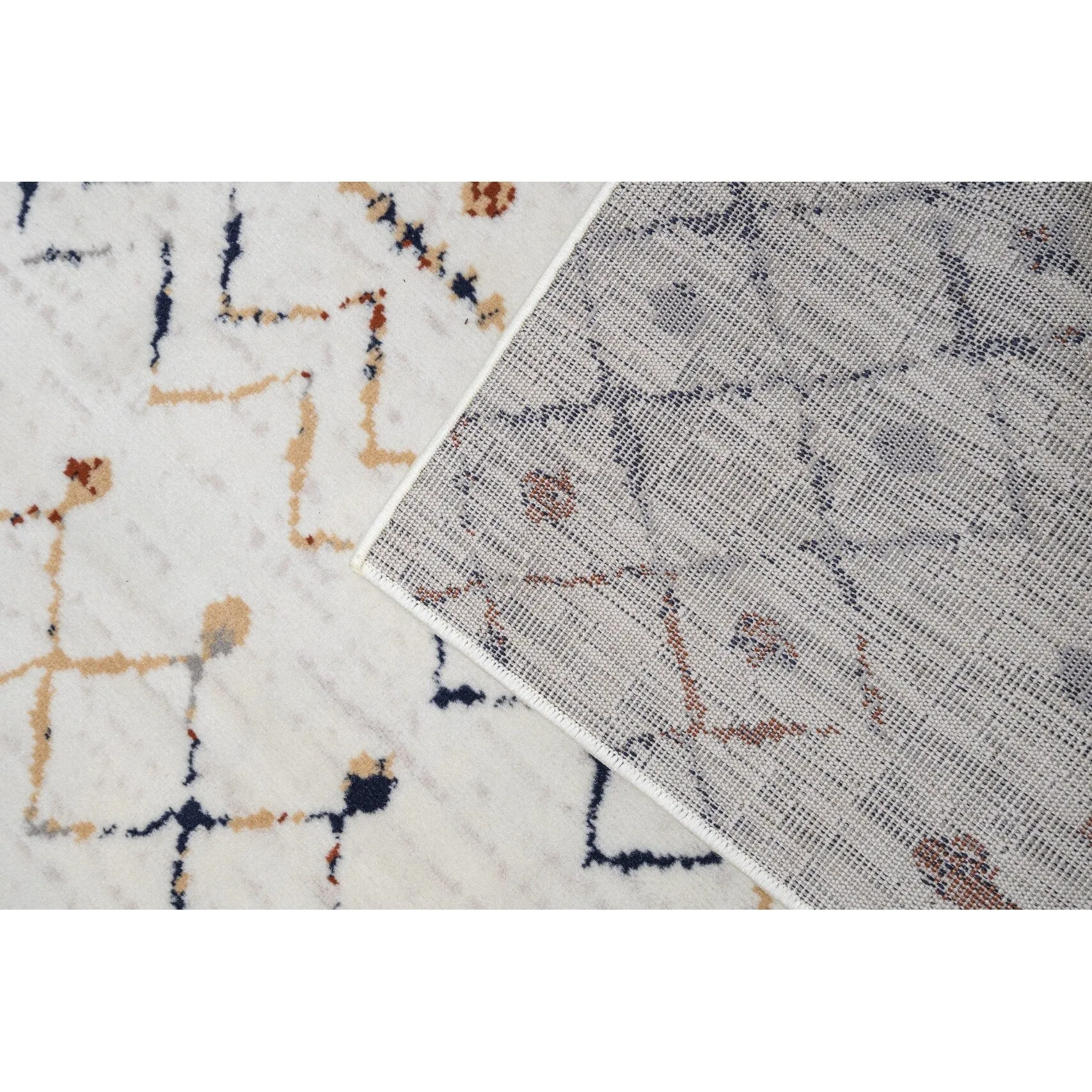 Furnish My Place Moroccan Style Rug - Ivory. Distressed Rug