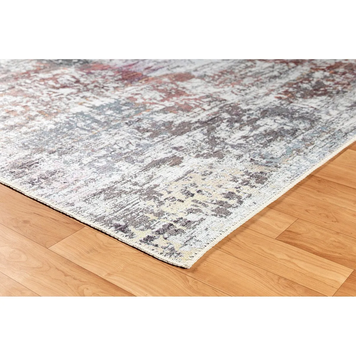 GAD - Machine Washable - Spatter Transitional Print Area Rug - 5'3 X 7'6