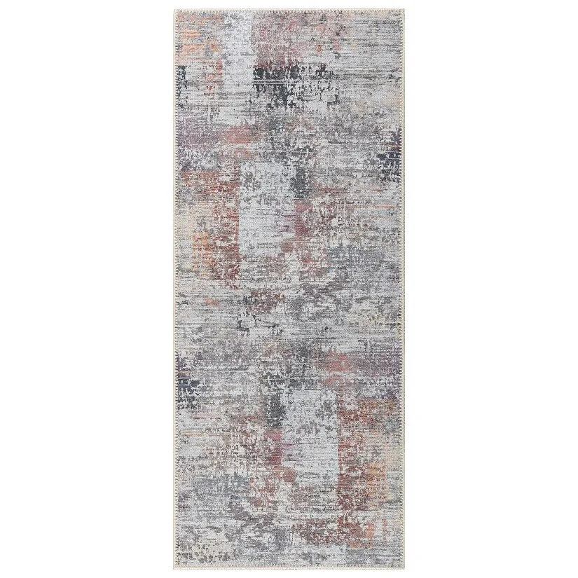GAD - Machine Washable - Spatter Transitional Print Area Rug - 5'3 X 7'6