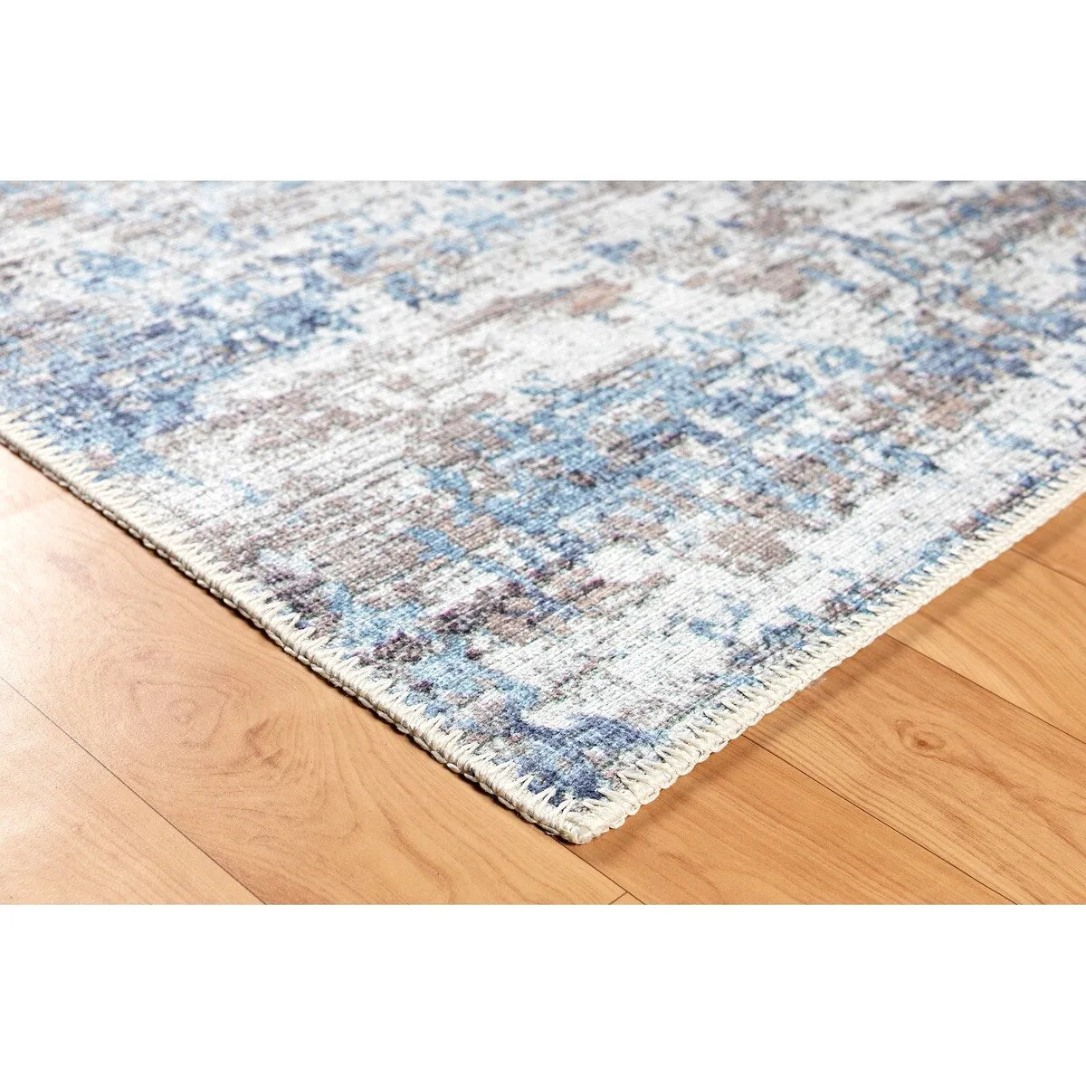 GAD - Machine Washable - Spatter Transitional Print Area Rug - 5'3 X 7'6