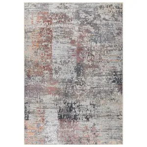 GAD - Machine Washable - Spatter Transitional Print Area Rug - 5'3 X 7'6