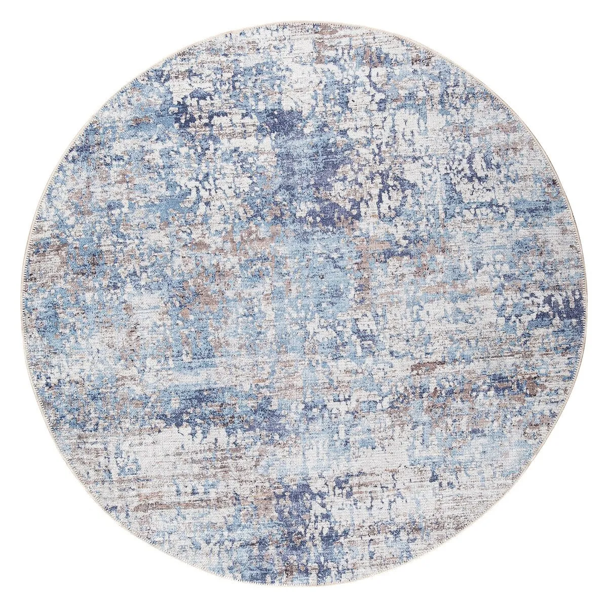 GAD - Machine Washable - Spatter Transitional Print Area Rug - 5'3 X 7'6