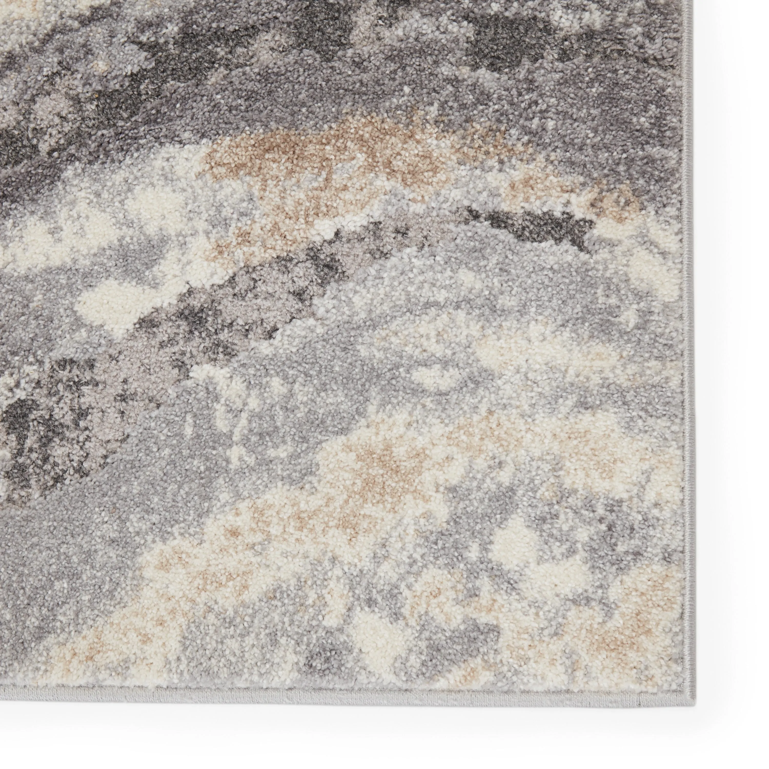 Gatlin Abstract Gray/ Cream Area Rug