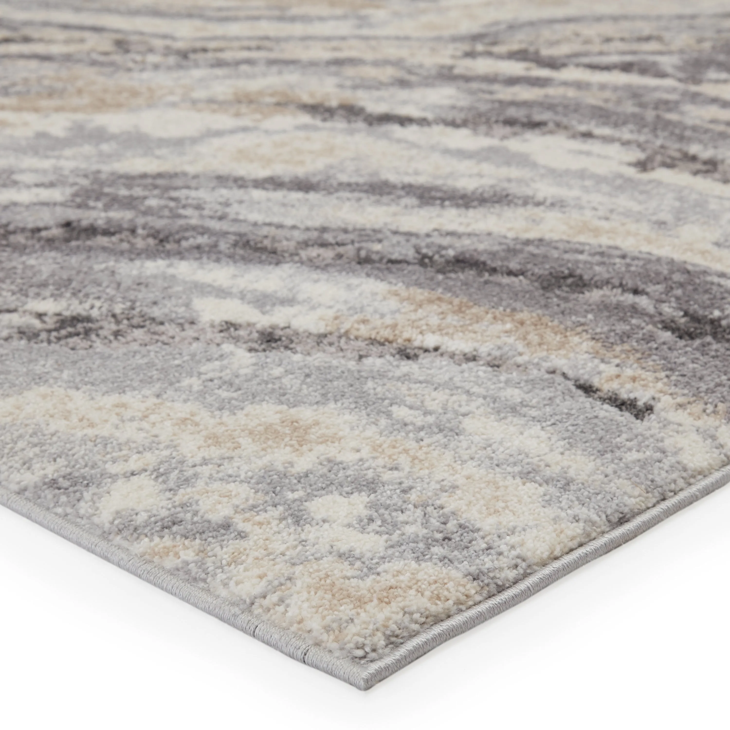 Gatlin Abstract Gray/ Cream Area Rug