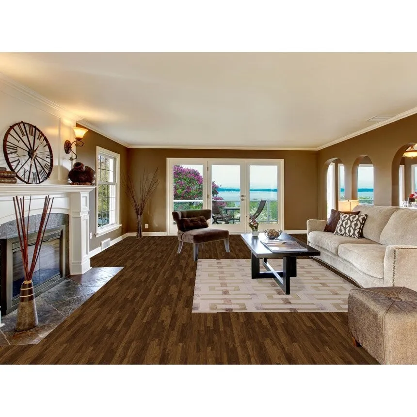 Geometric Beige Nepalese Modern Area Rug Handmade Wool Carpet - 6'1 x 8'10