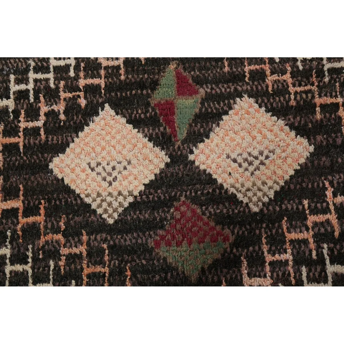 Geometric Tribal Oriental Moroccan Wool Area Rug Hand-knotted Carpet - 9'3 x 12'6