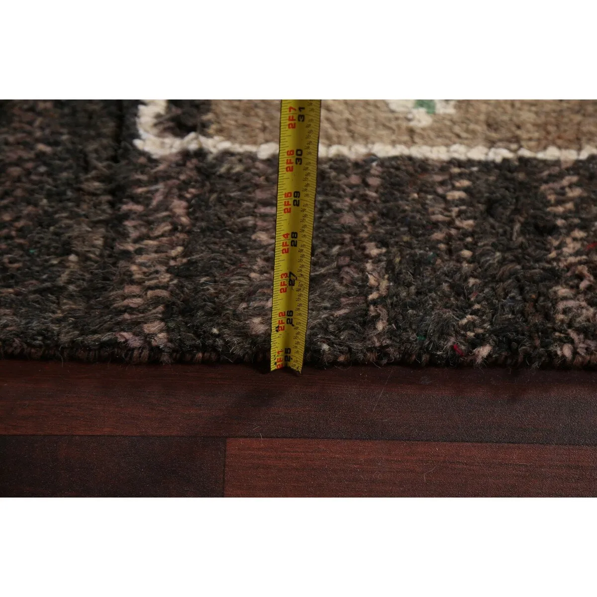 Geometric Tribal Oriental Moroccan Wool Area Rug Hand-knotted Carpet - 9'3 x 12'6